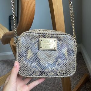 Cindy snakeskin Michael Kors crossbody bag